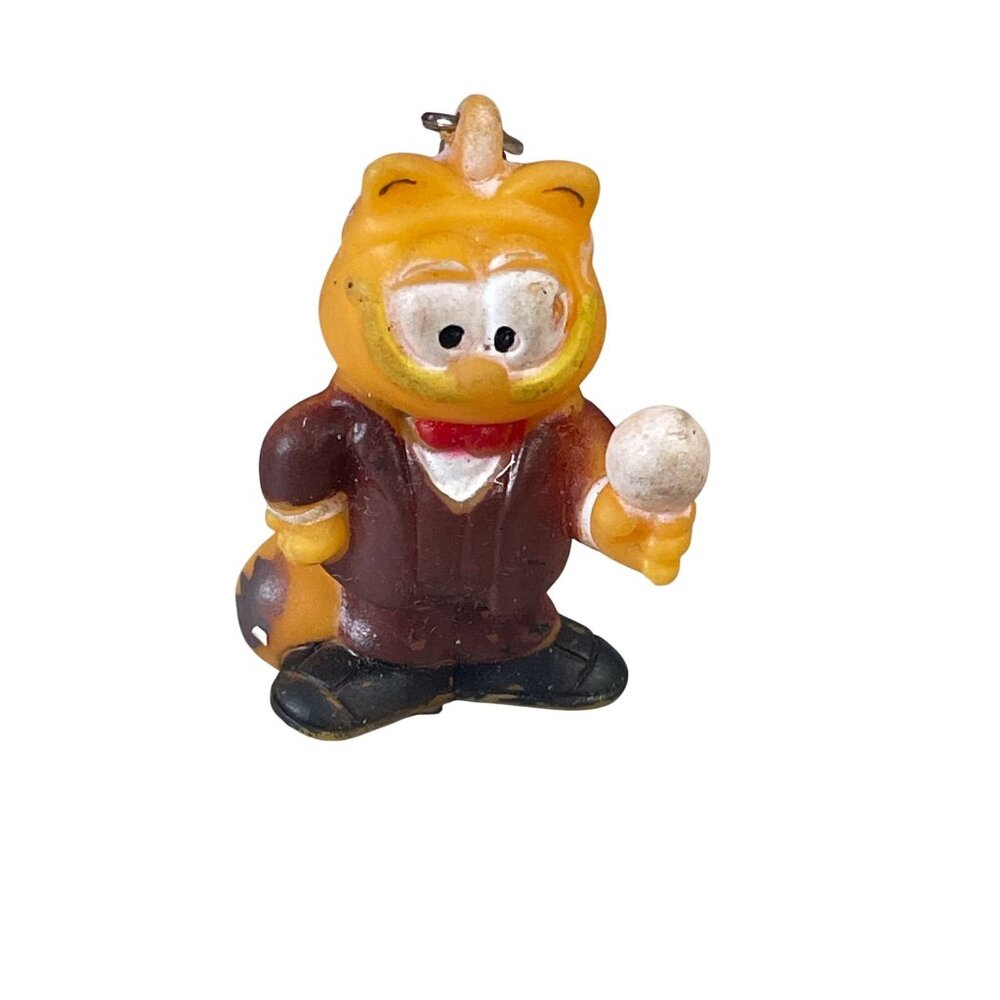 Vintage‎ Gao Nanbei Garfield Keychain Figurine With Ice Cream